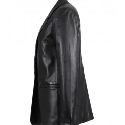 Tops And Shirts*OAKWOOD Meg Black - Genuine Sheep Leather Blazer