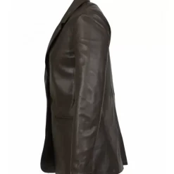 Jackets*OAKWOOD Meg Brown- Genuine Sheep Leather Blazer