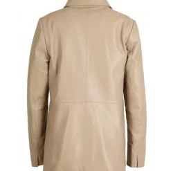 Jackets*OAKWOOD Meg Dark Beige - Genuine Sheep Leather Blazer