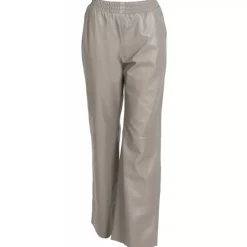 Trousers*OAKWOOD Mila Mastic - High Waisted Large Trousers In Genuine Leather