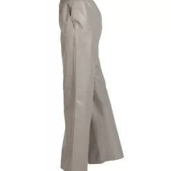 Trousers*OAKWOOD Mila Mastic - High Waisted Large Trousers In Genuine Leather