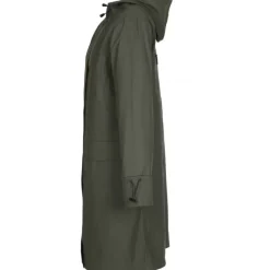 Coats*OAKWOOD Mistral Khaki - Polyester Rain Coat