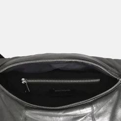 Accessories*OAKWOOD Murillo Metal Anthracite- Genuine Leather Shoulder Bag