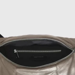 Accessories*OAKWOOD Murillo Metal Gold- Genuine Leather Shoulder Bag