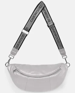 Accessories*OAKWOOD Murillo Metal Silver- Genuine Leather Shoulder Bag