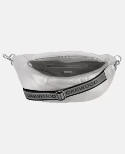 Accessories*OAKWOOD Murillo Metal Silver- Genuine Leather Shoulder Bag