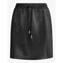 Skirts And Shorts*OAKWOOD Nina Black - Genuine Leather Skirt