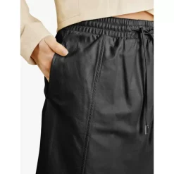 Skirts And Shorts*OAKWOOD Nina Black - Genuine Leather Skirt