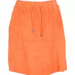 Skirts And Shorts*OAKWOOD Nina Coral - Genuine Goat Suede Leather Skirt
