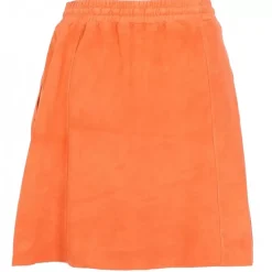 Skirts And Shorts*OAKWOOD Nina Coral - Genuine Goat Suede Leather Skirt