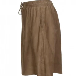 Skirts And Shorts*OAKWOOD Nina Light Brown - Genuine Goat Suede Leather Skirt