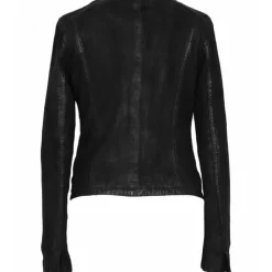 Biker Jackets*OAKWOOD Penny Black - Round Collar Jacket In Genuine Leather