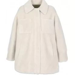 Coats*OAKWOOD Perfume Snow Khaki - Reversible Faux Fur Overshirt Coat