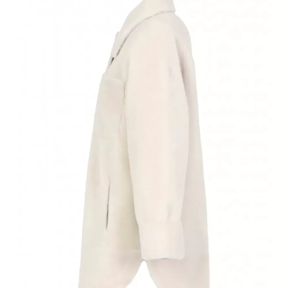 Coats*OAKWOOD Perfume Snow Khaki - Reversible Faux Fur Overshirt Coat