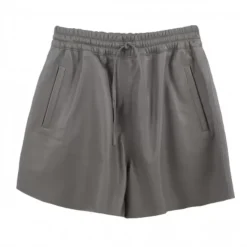 Skirts And Shorts*OAKWOOD Pick Mastic - Genuine Leather Shorts With Elastic Waist