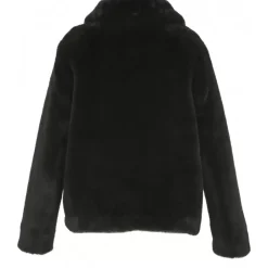 Coats*OAKWOOD Possession Dark Grey - Fake Fur Short Coat