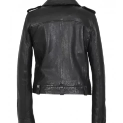 Biker Jackets*OAKWOOD Princess 6 Black - Biker Inspired Jacket In Genuine Leather