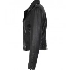 Biker Jackets*OAKWOOD Princess 6 Black - Biker Inspired Jacket In Genuine Leather