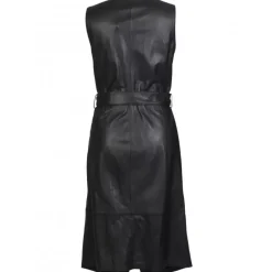 Dresses*OAKWOOD Rebecca Black - Genuine Leather Wrap Dress
