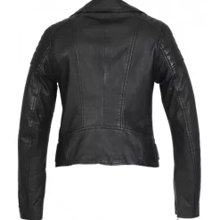 Biker Jackets*OAKWOOD Sasha 6 Black - Genuine Leather Biker Inspired Jacket