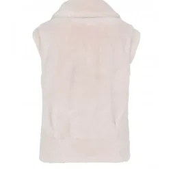Vests*OAKWOOD Sigma Ivory - Fake Fur Sleeveless Waistcoat