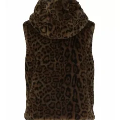 Vests*OAKWOOD Smile Bi Camo - Fake Fur And Nylon Reversible Gilet