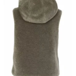 Vests*OAKWOOD Smiley Pale Green - Reversible Fake Fur 100% Wool / Nylon Gilet