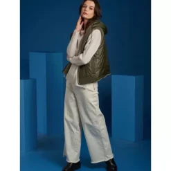 Vests*OAKWOOD Smiley Pale Green - Reversible Fake Fur 100% Wool / Nylon Gilet