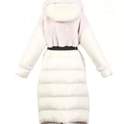 Coats*OAKWOOD Sofia Eggshell - Tri-Material Long Coat / Fake Fur-Faux Leather-Padded Nylon