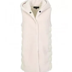 Vests*OAKWOOD Soprano Light Beige - Fake Fur 100% Wool / Padded Nylon Gilet