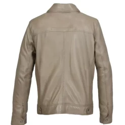 Jackets*OAKWOOD Stan Beige - Genuine Leather Jacket Denim Jacket Inspired