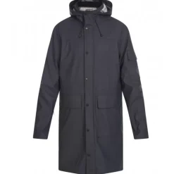 Raincoat*OAKWOOD Storm Navy Blue - Polyester Rain Coat