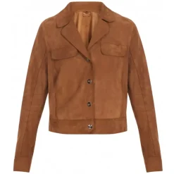 Jackets*OAKWOOD Taste Tobacco- Genuine Goat Suede Short Jacket