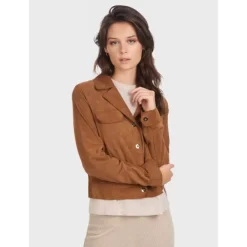 Jackets*OAKWOOD Taste Tobacco- Genuine Goat Suede Short Jacket