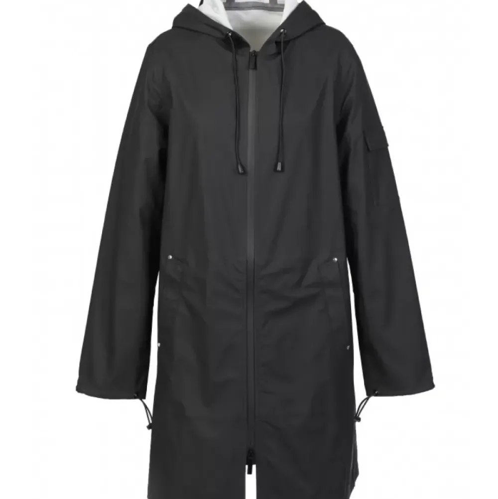 Coats*OAKWOOD Tempete Black - Polyester Rain Coat