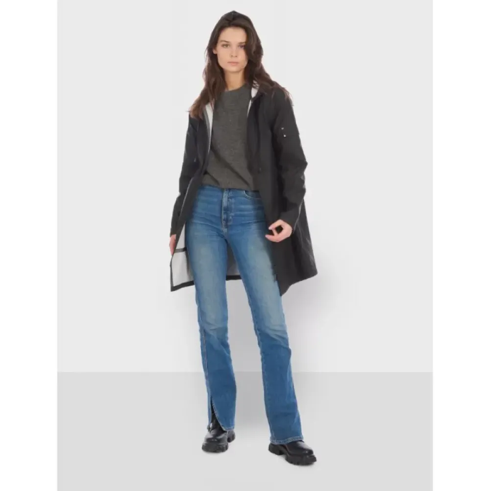 Coats*OAKWOOD Tempete Black - Polyester Rain Coat