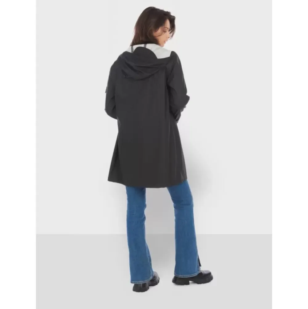 Coats*OAKWOOD Tempete Black - Polyester Rain Coat