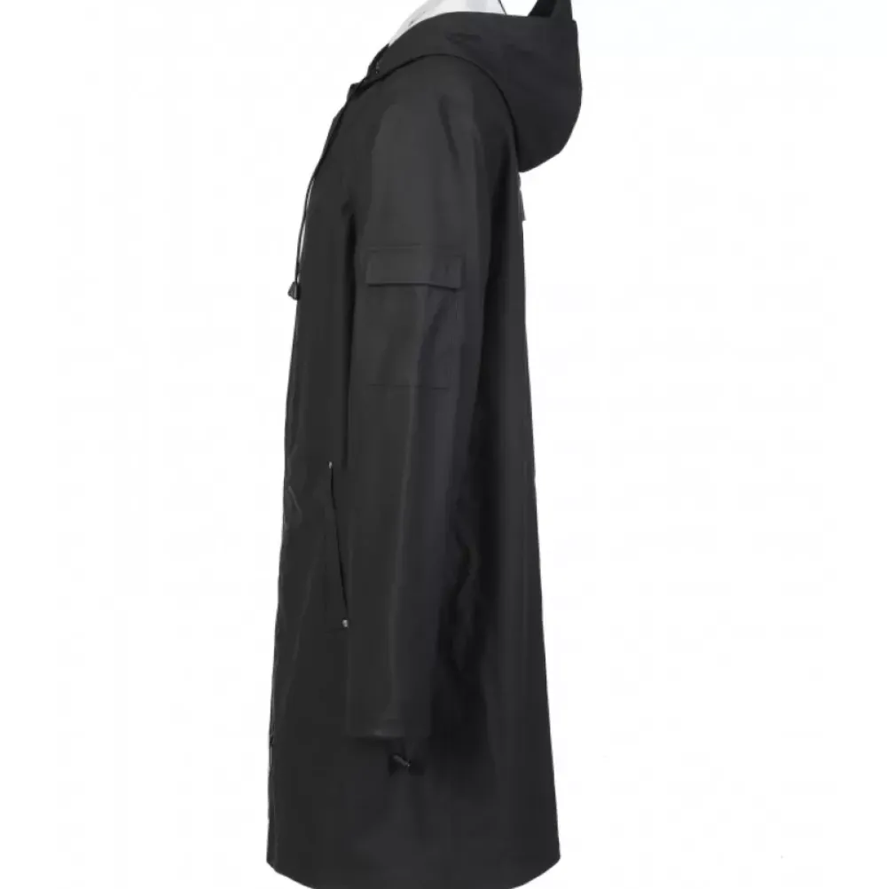 Coats*OAKWOOD Tempete Black - Polyester Rain Coat