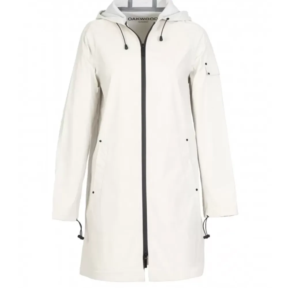Coats*OAKWOOD Tempete Eggshell - Polyester Rain Coat