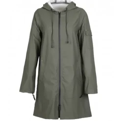 Coats*OAKWOOD Tempete Khaki- Polyester Rain Coat