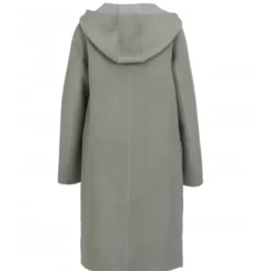 Coats*OAKWOOD University Bi Almond/Light Grey - Long Reversible Hooded Wool Coat