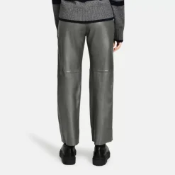 Trousers*OAKWOOD Uranus Dark Kaki - Large Trouser Genuine Leather