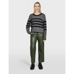 Trousers*OAKWOOD Uranus Kaki - Large Trouser Genuine Leather