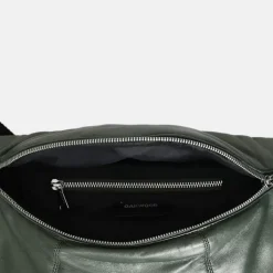 Accessories*OAKWOOD Urillo Metal Dark Green- Genuine Leather Shoulder Bag