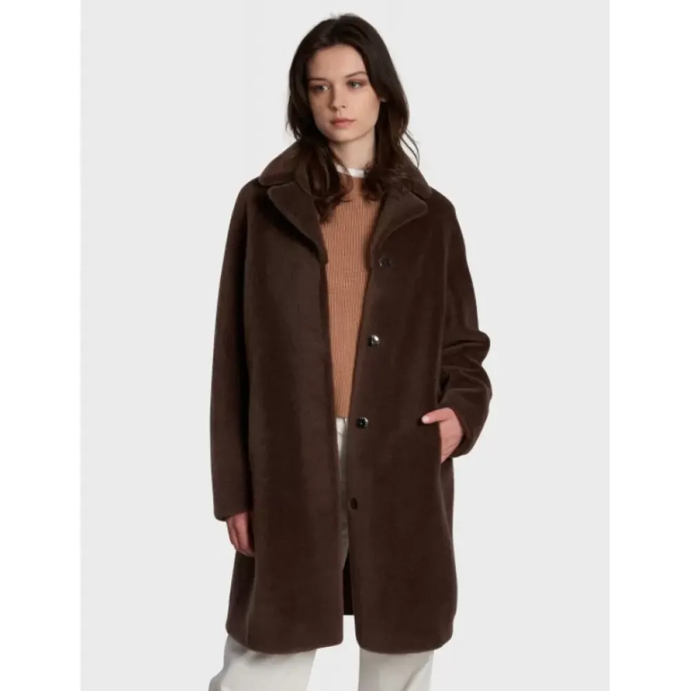 Coats*OAKWOOD Venus Brown - Reversible Hooded Coat