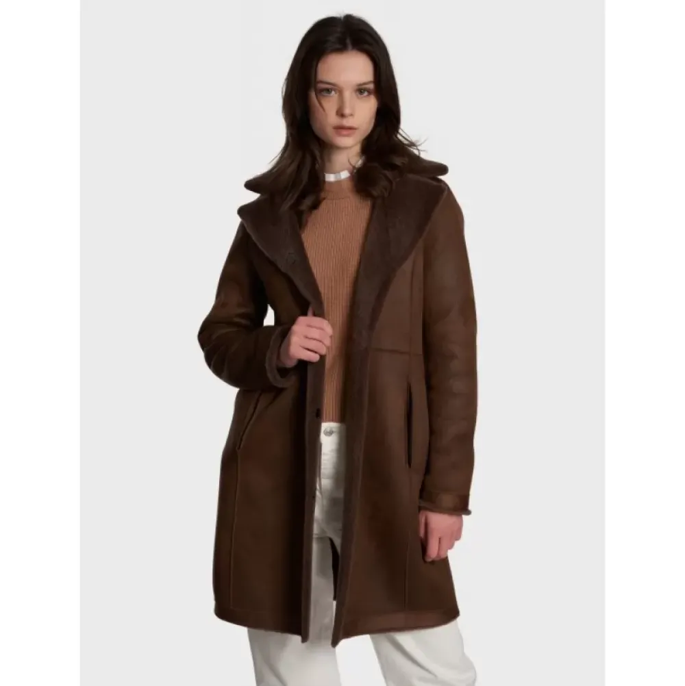 Coats*OAKWOOD Venus Brown - Reversible Hooded Coat