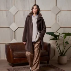 Coats*OAKWOOD Venus Brown - Reversible Hooded Coat
