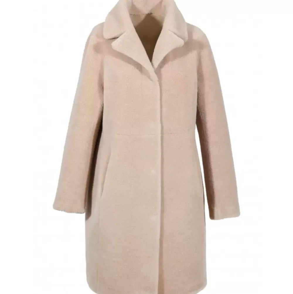 Coats*OAKWOOD Venus Coffee - Reversible Hooded Coat