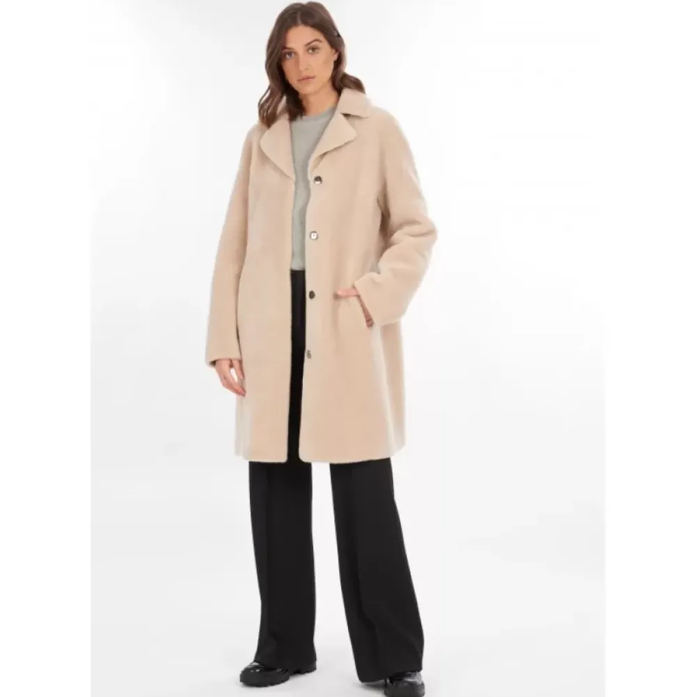 Coats*OAKWOOD Venus Coffee - Reversible Hooded Coat