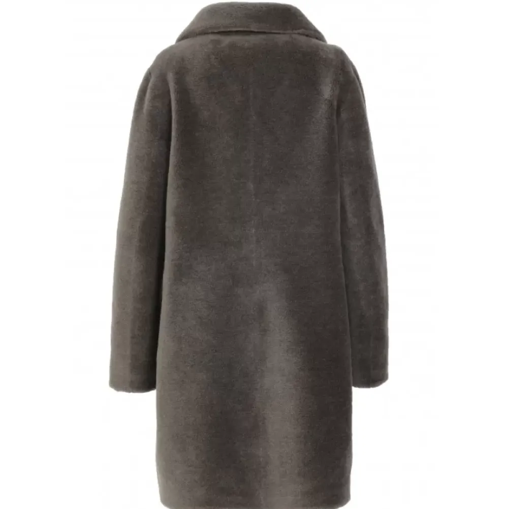 Coats*OAKWOOD Venus Dark Khaki - Reversible Hooded Coat